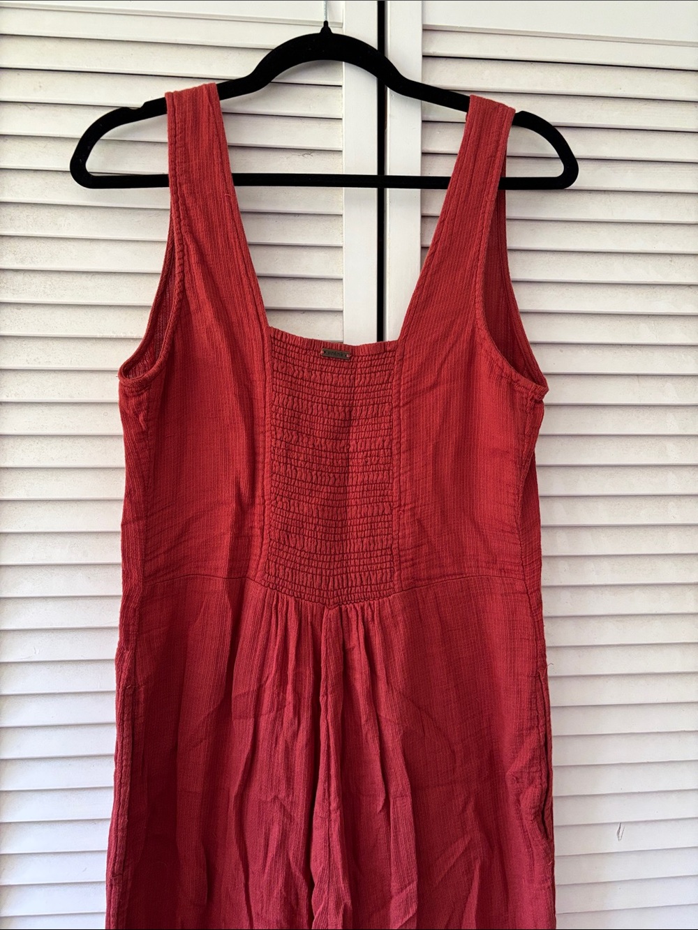 Prana Burnt Orange Button-Front Ribbed Camisole - Picture 5 of 5